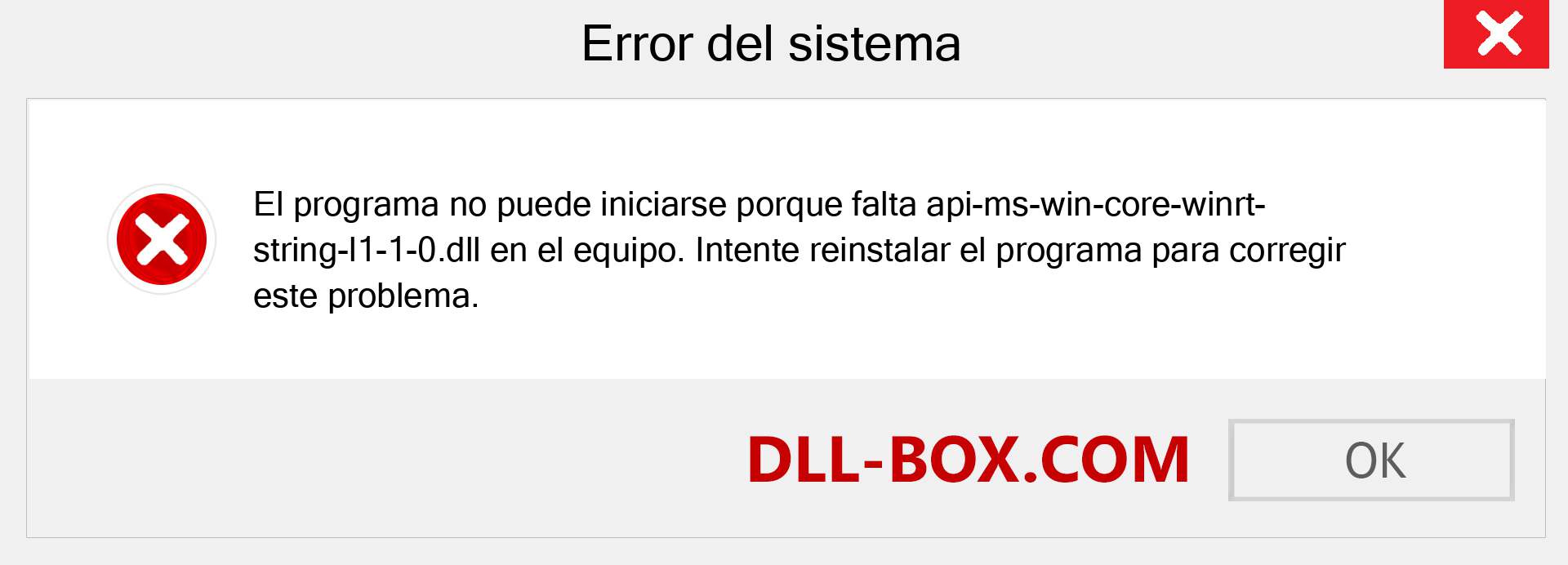 ¿Falta el archivo api-ms-win-core-winrt-string-l1-1-0.dll ?. Descargar para Windows 7, 8, 10 - Corregir api-ms-win-core-winrt-string-l1-1-0 dll Missing Error en Windows, fotos, imágenes